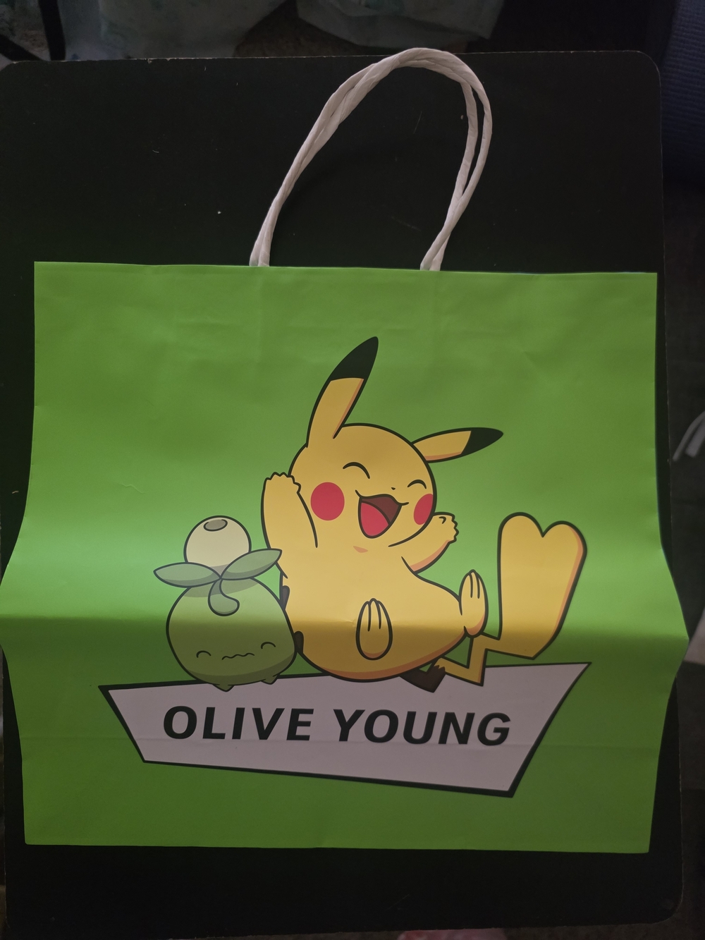 Pokemon Pikachu x Olive Young Shopping Paper Bag (Limited Edition)